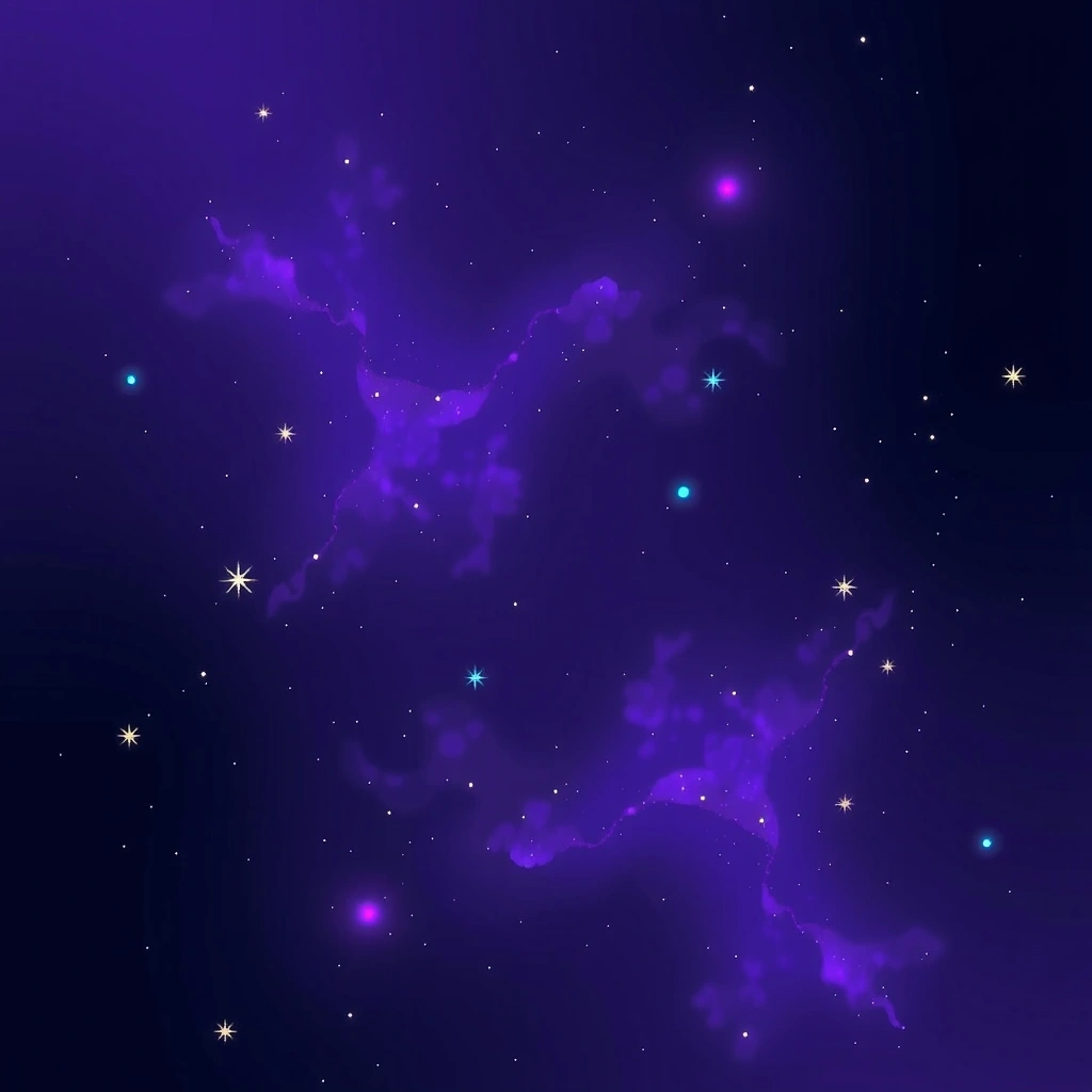 Fondo espacial con constelaciones